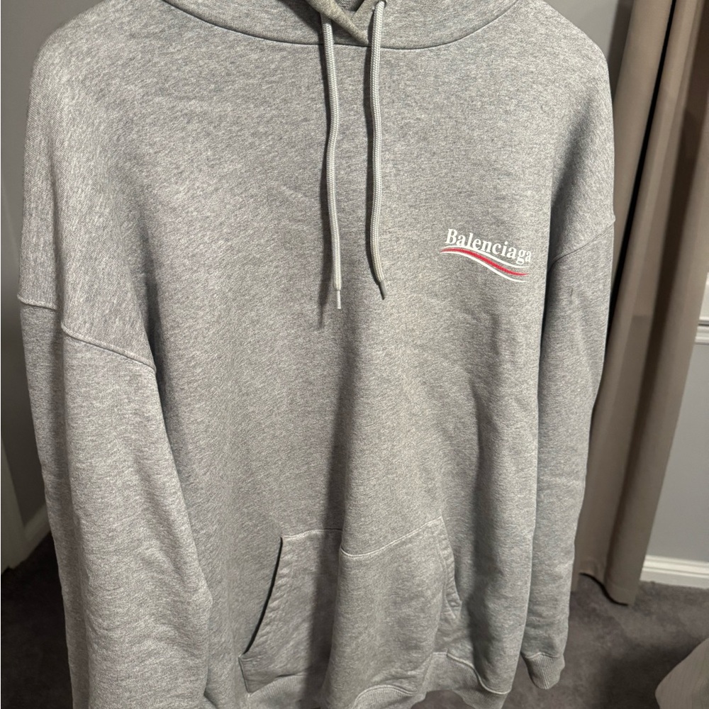 Balenciaga Light Gray Men's Hoodie